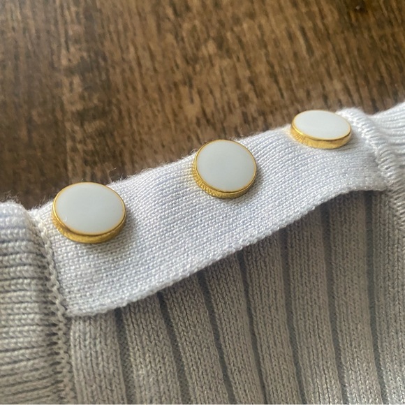 White Ribbed Knit Top - Picture 5 of 7